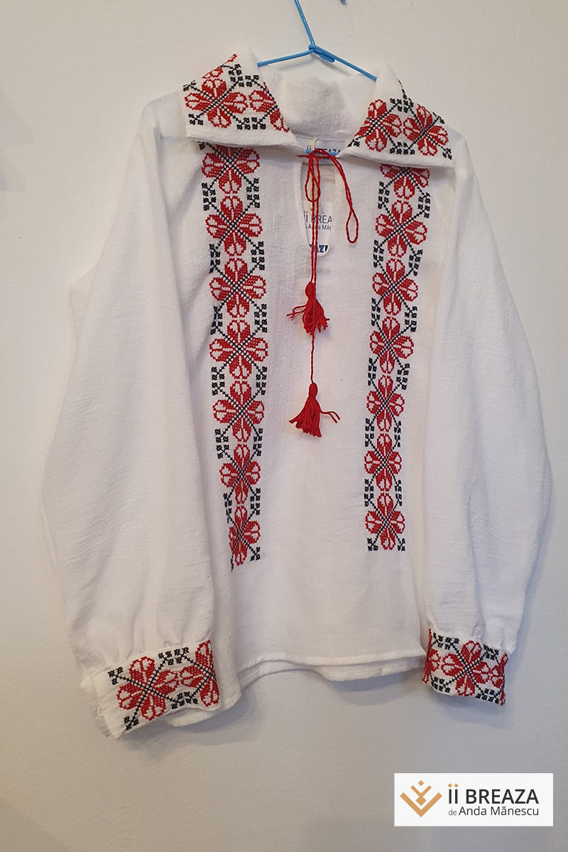 Cămașă tradițională băiat - model Berbecuți Cămașă tradițională băiat - model Berbecuți