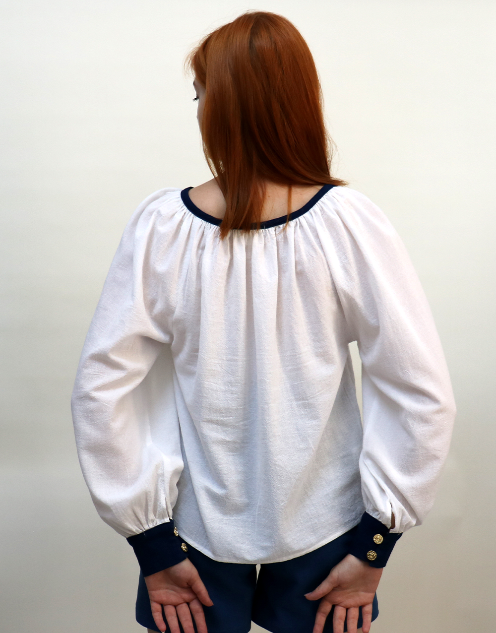 Bluză denim & pânză de casă Bluză denim & pânză de casă