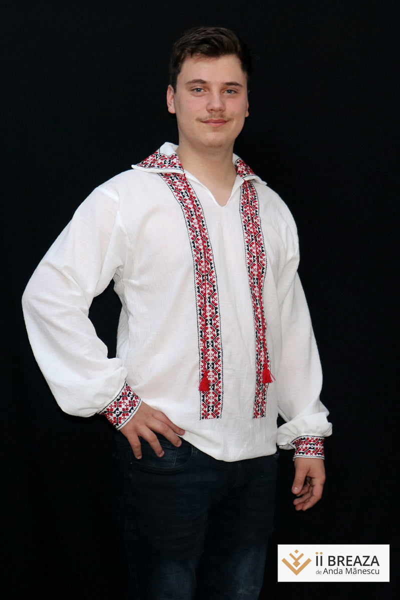 Cămașă Bărbătească Tradițională, model Trecătoarea Cămașă Bărbătească Tradițională, model Trecătoarea