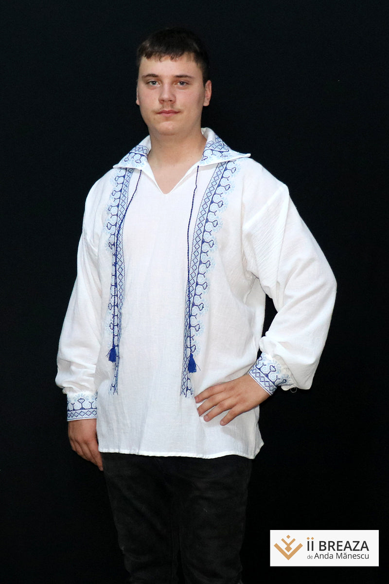 Cămașă Bărbătească Tradițională, model Crestele de Breaza Cămașă Bărbătească Tradițională, model Crestele de Breaza