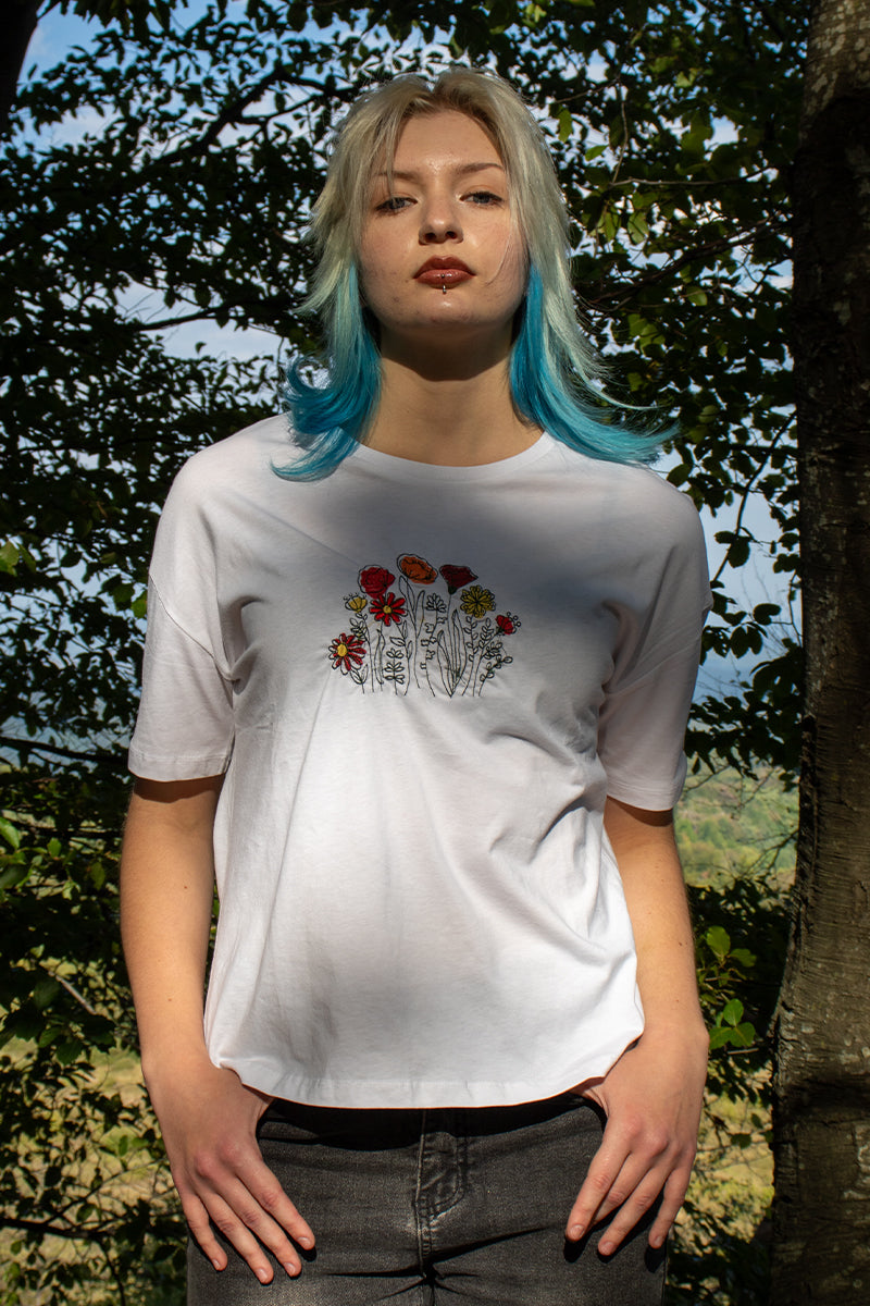 Tricou Damă, model Câmp cu Maci Tricou Damă, model Câmp cu Maci