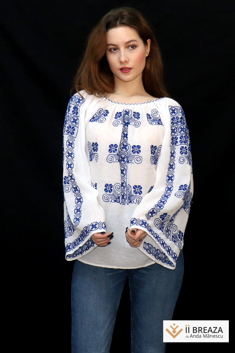 IE Tradiționala de Breaza, model Morișca, broderie manuală IE Tradiționala de Breaza, model Morișca, broderie manuală