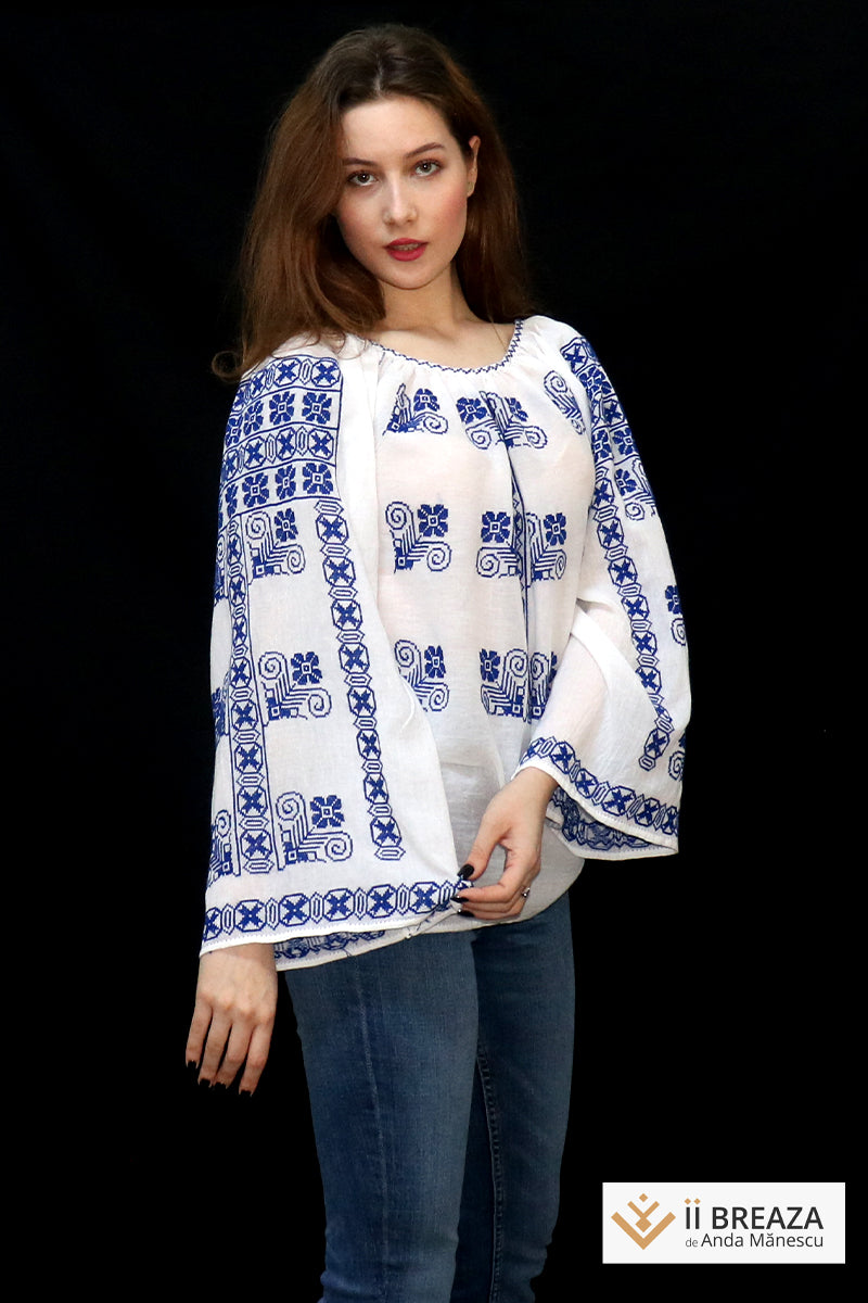 IE Tradiționala de Breaza, model Morișca, broderie manuală IE Tradiționala de Breaza, model Morișca, broderie manuală