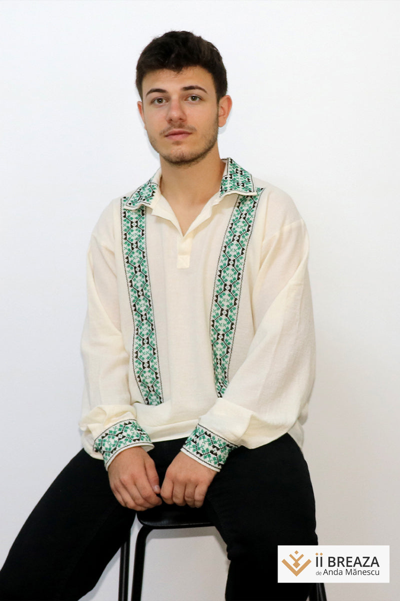 Cămașă Bărbătească Tradițională, model Trecătoarea Cămașă Bărbătească Tradițională, model Trecătoarea