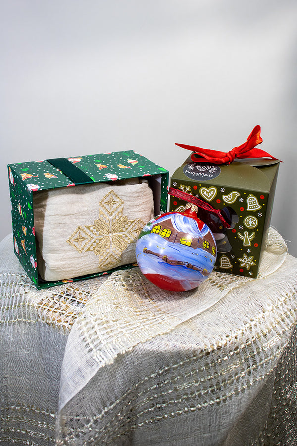 Pachet cadou Glob și Eșarfă