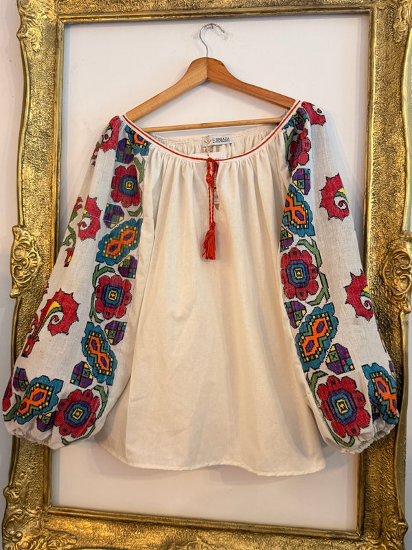 Ie cu mâneci vintage - Flori de Dor