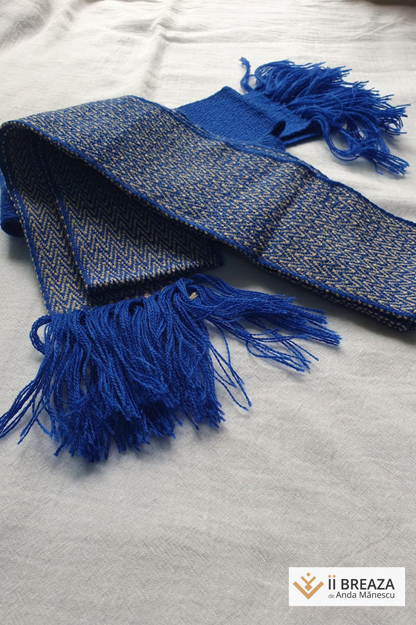 Brâu tradițional- țesut manual in război