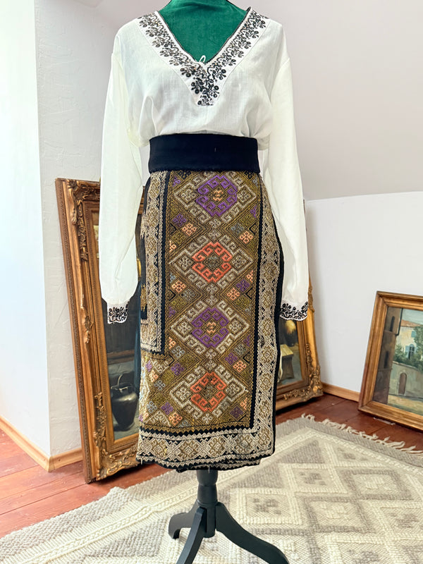 Fotă vintage cu fir metalic - Argeș