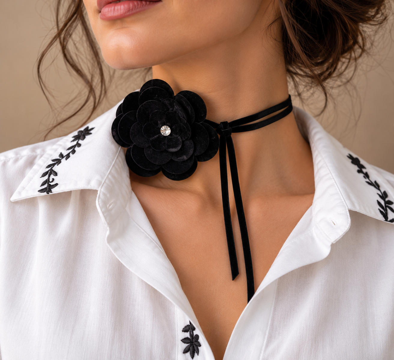 Floare - curea sau choker?