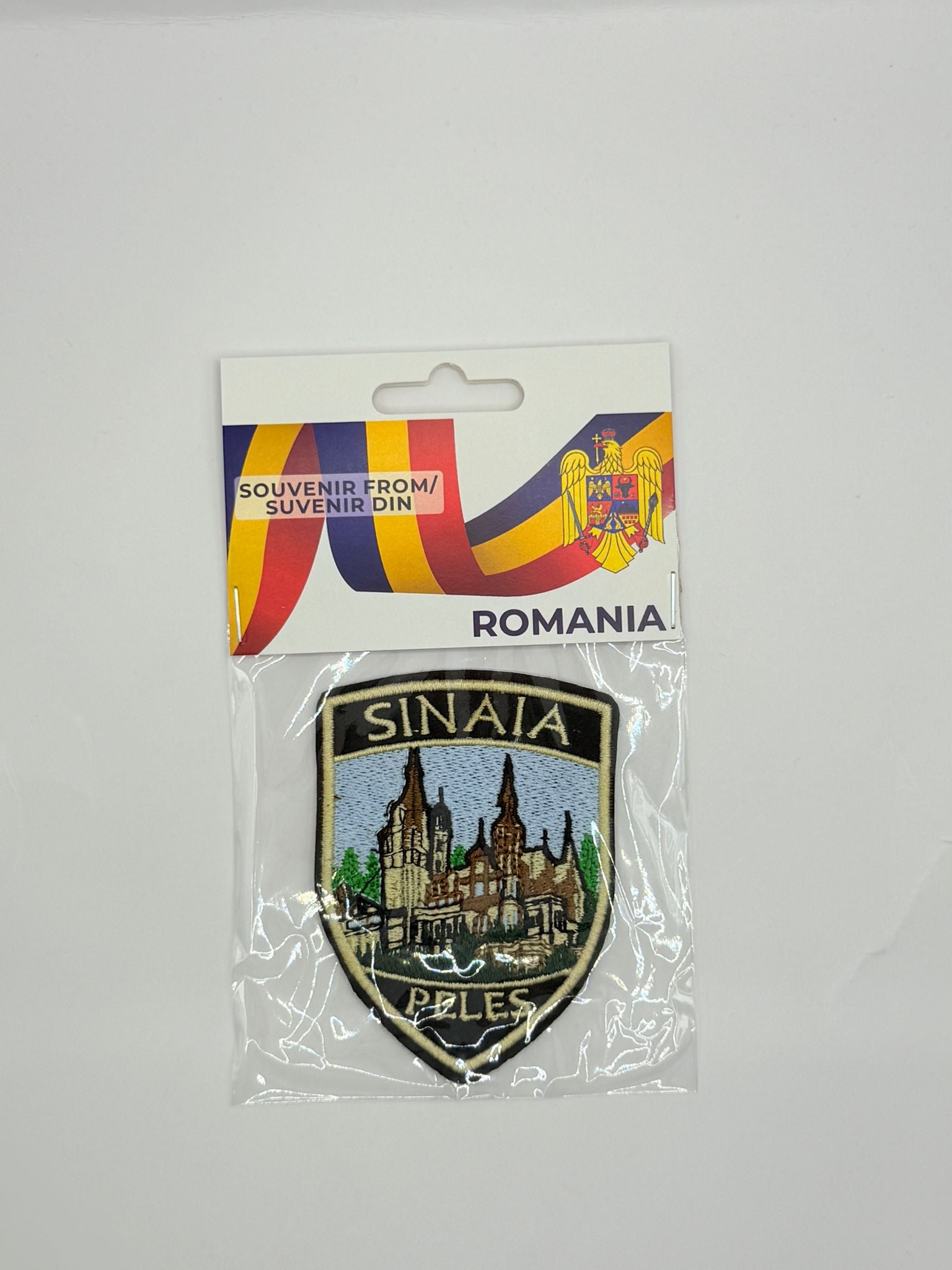 Emblemă / Patch brodat, cu folie adezivă – Castelul Peleș