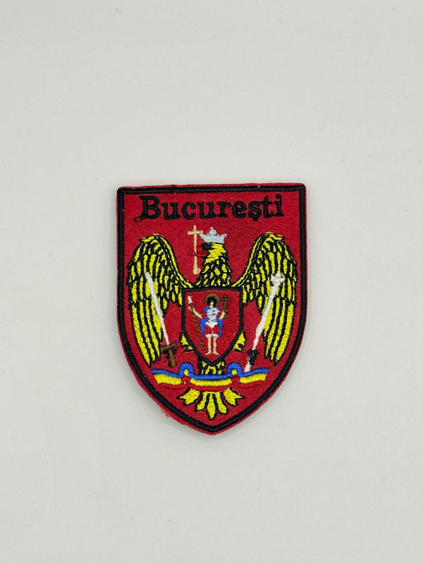 Emblemă / Patch brodată cu folie adezivă – București