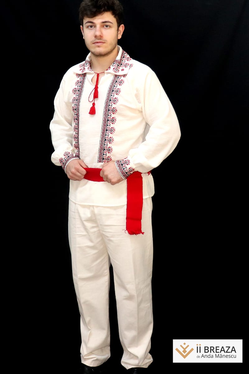 Costum popular Muntenesc bărbătesc - model Crestele de Breaza