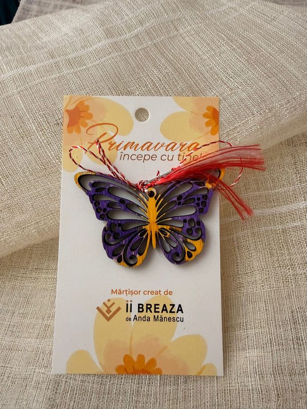 Mărțișor Fluture – simbol al transformării, al speranței și al începuturilor frumoase.