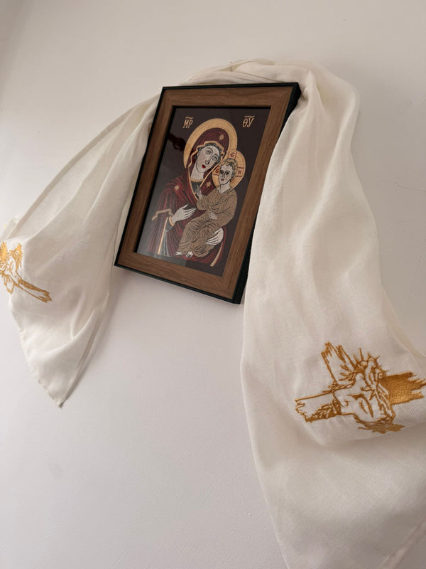 Set Icoana Maica Domnului cu Pruncul și Ștergar