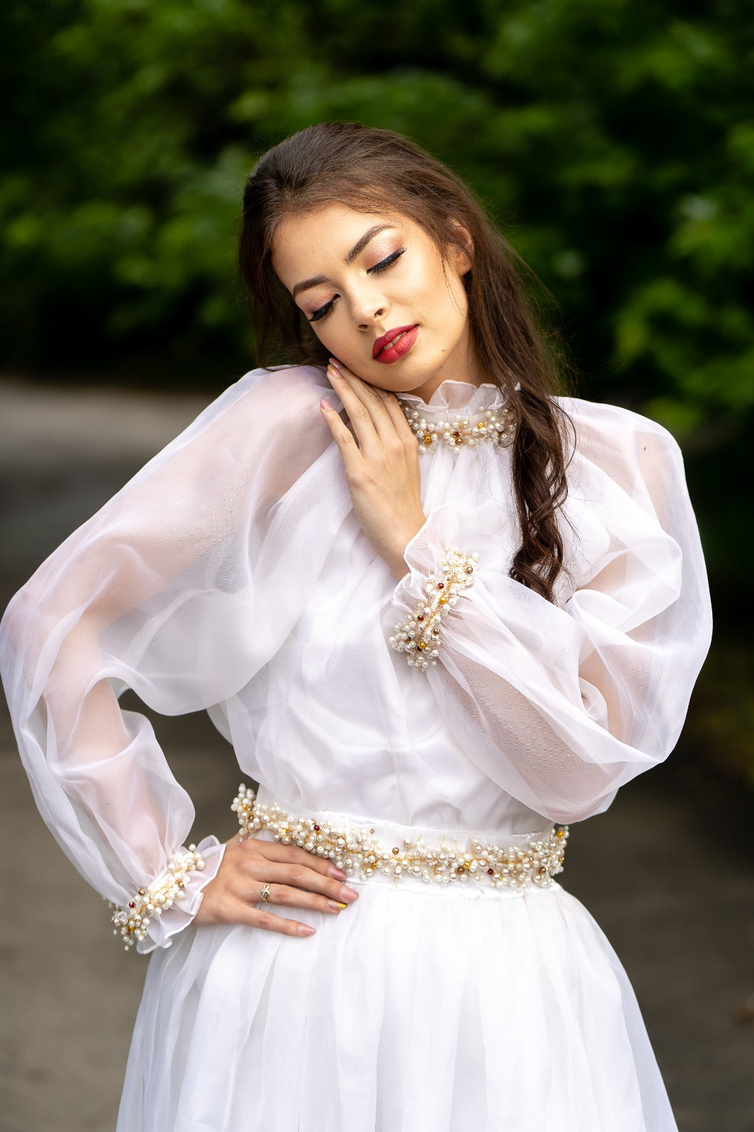 Rochie de mireasă din mătase naturală - ”Legământ”