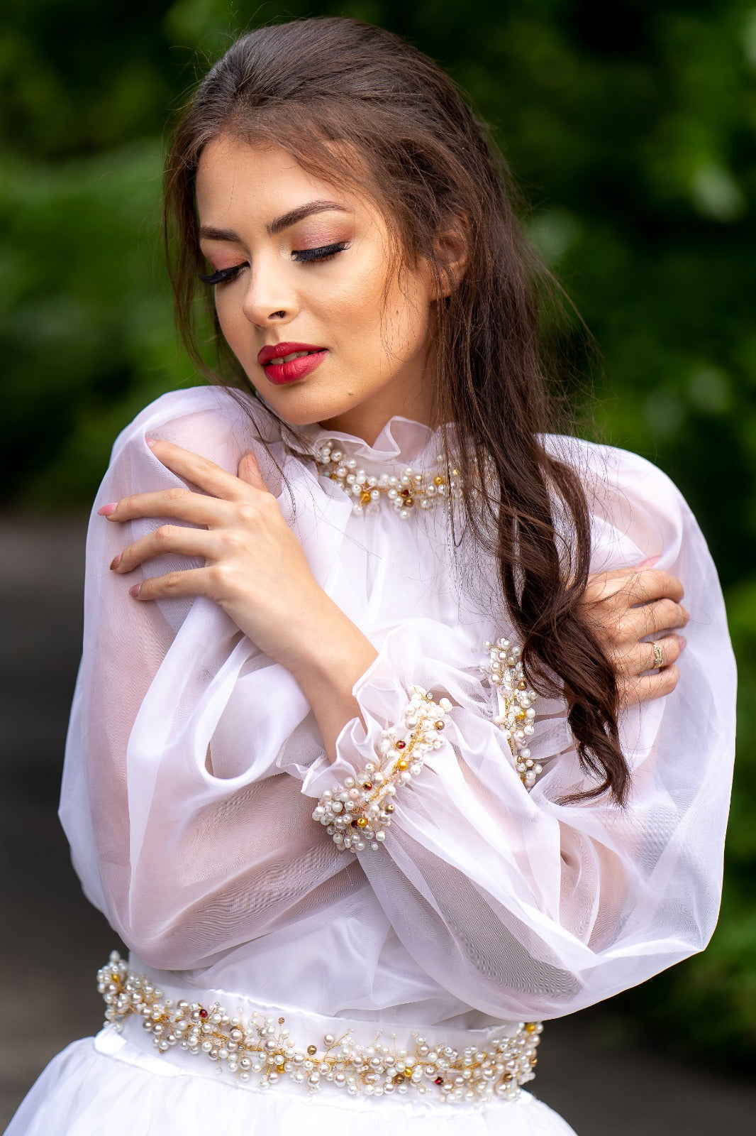 Rochie de mireasă din mătase naturală - ”Legământ”