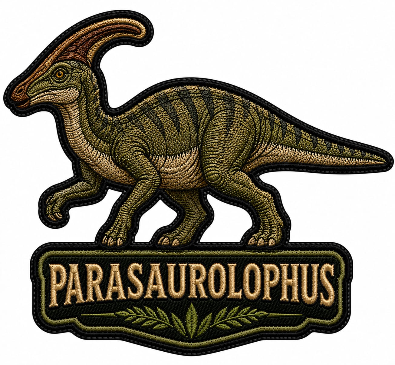 Patch, model dinozaur Parasaurolophus
