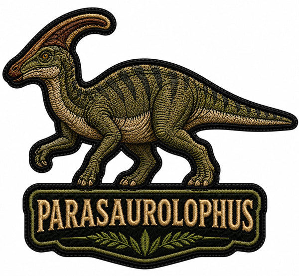 Patch, model dinozaur Parasaurolophus