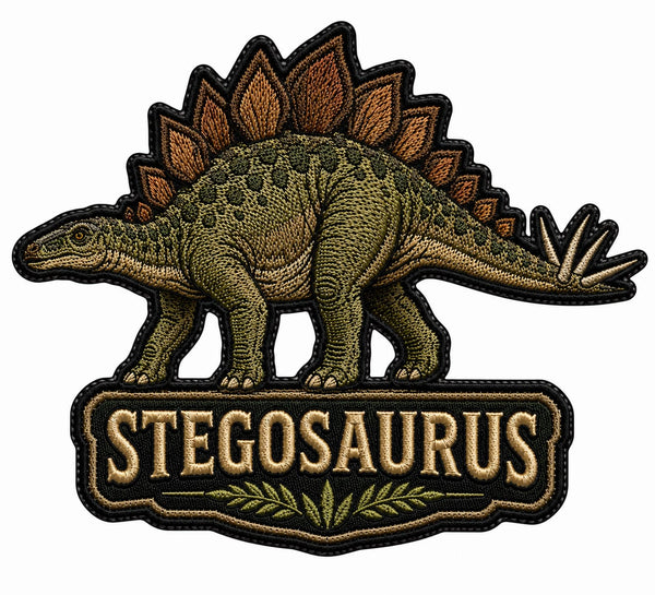 Patch, model dinozaur Stegosaurus