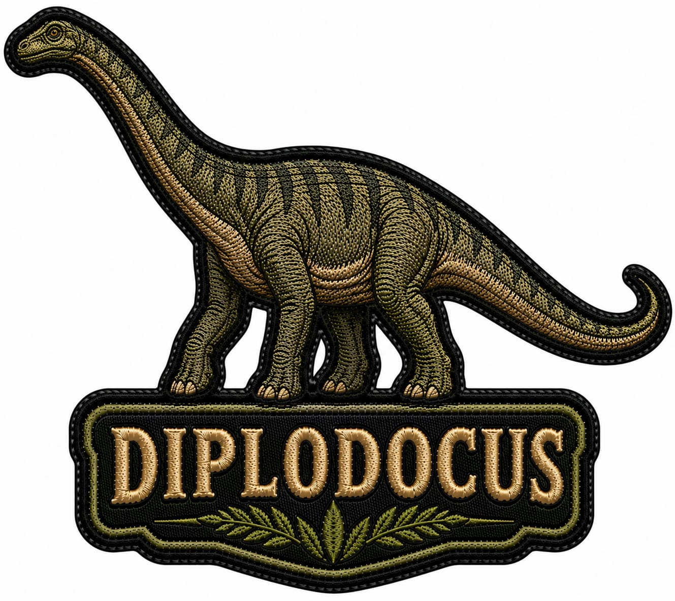 Patch, model dinozaur Diplodocus