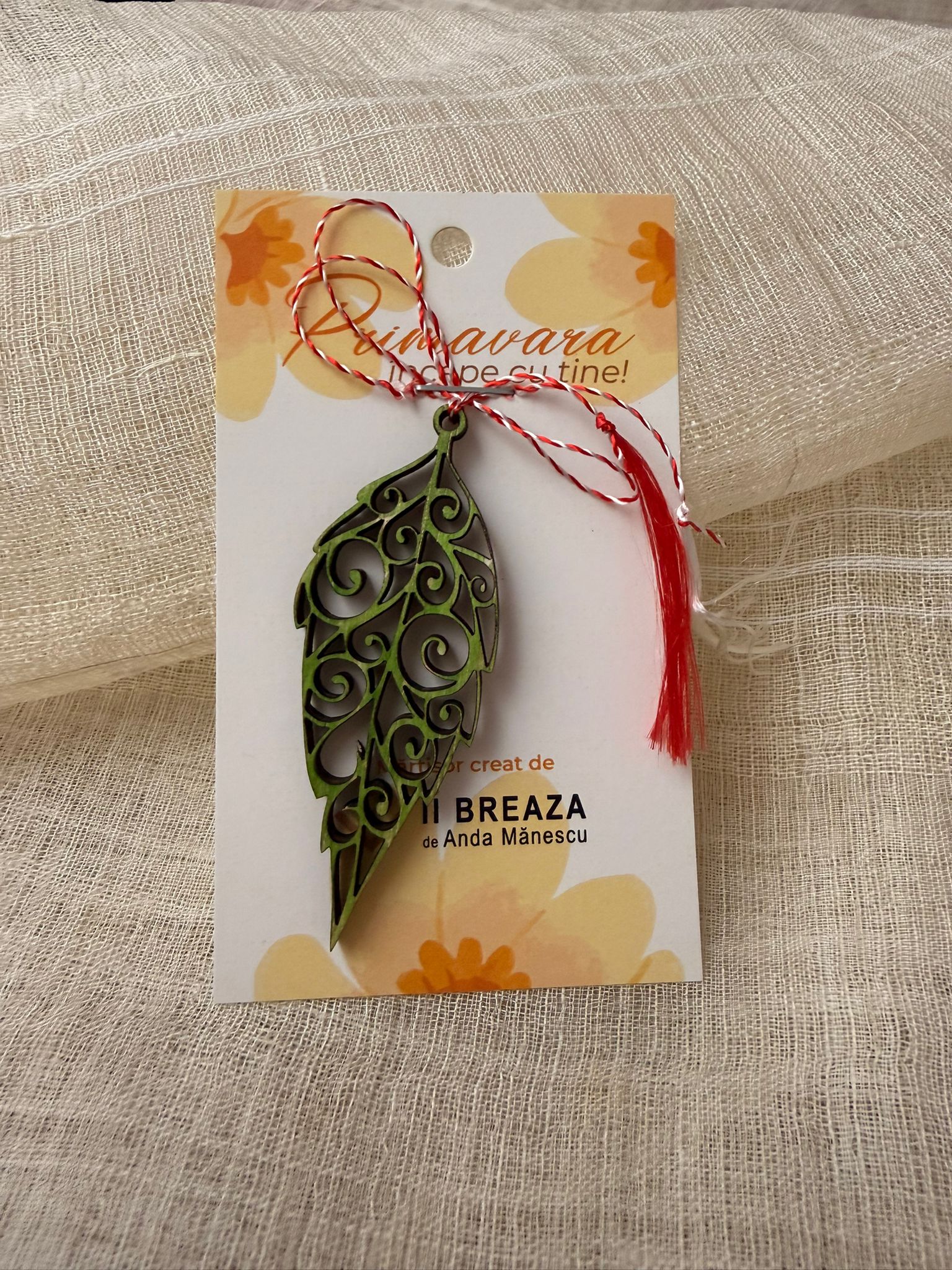 Mărțișor „Frunză” – simbol al naturii și al reînnoirii