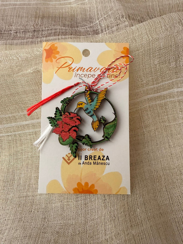 Mărțișor „Colibri – Simbolul Energiei și Bucuriei”