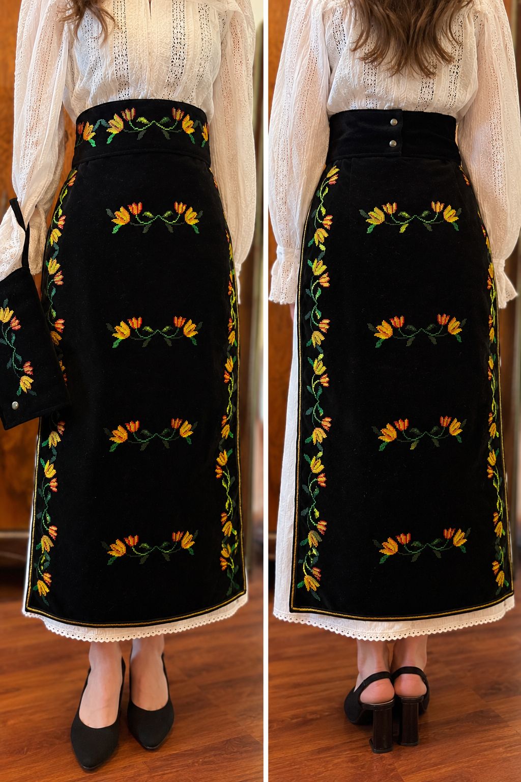 Șorțuri tradiționale - model floral