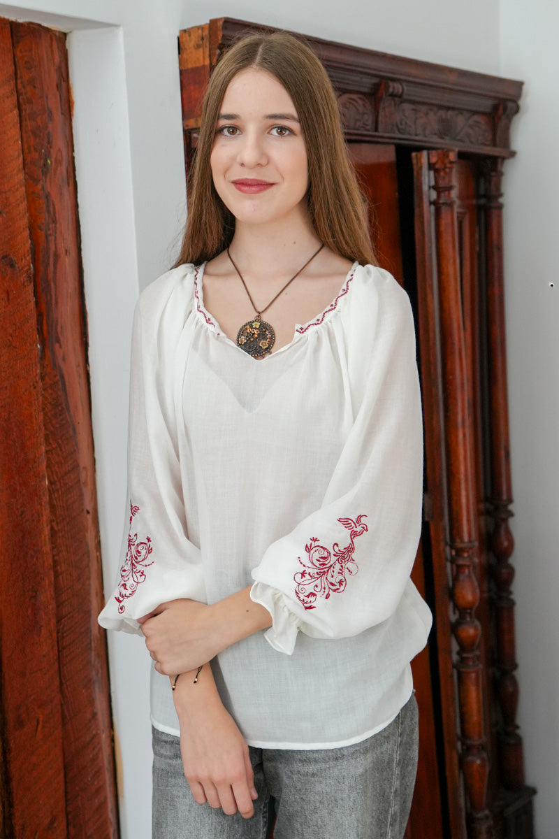 Bluză Phoenix, creată în Spiritul Tradiției