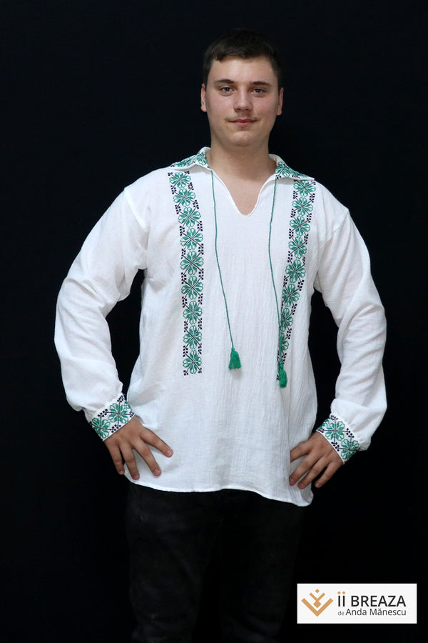 Cămașă Bărbătescă Tradițională, model Berbecuți