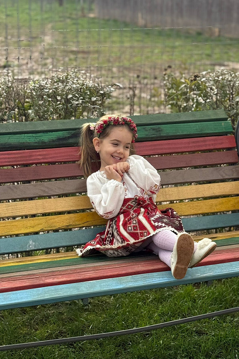 Fotă tradițională / catrință, model Miru