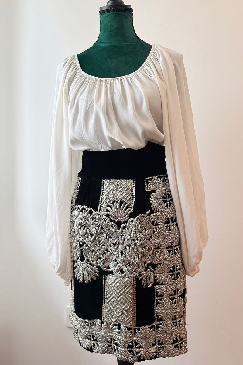 Fustă vintage tip fotă, piesă de colecție