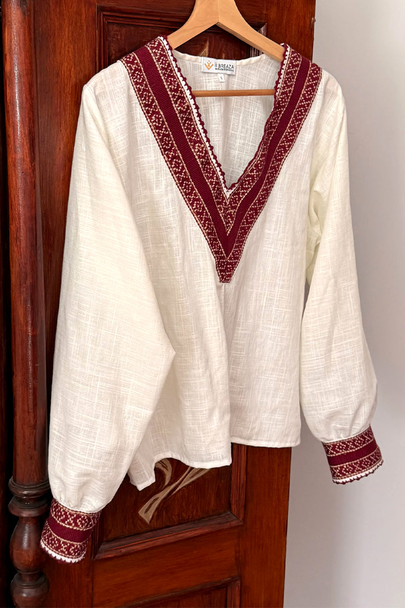 Bluza cu aplicatie vintage - Raze de speranță