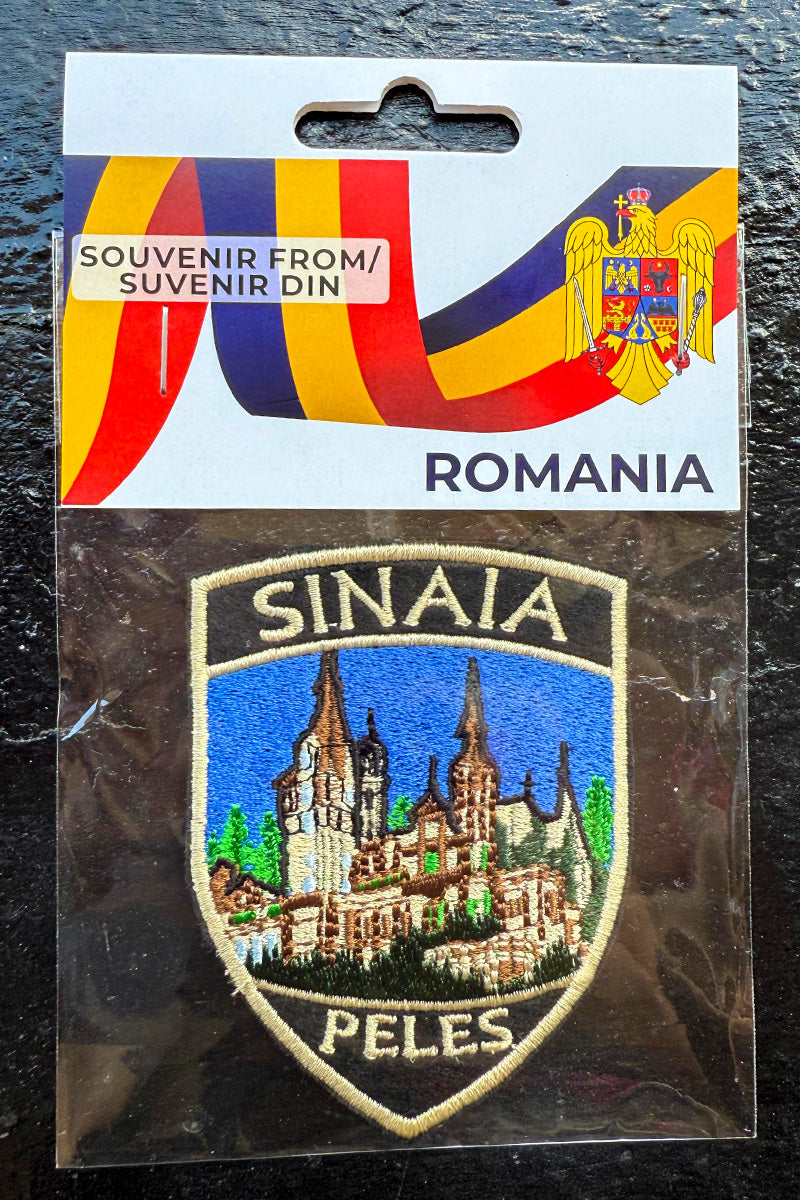 Emblemă / Patch brodată, cu velcro adeziv – Castelul Peleș