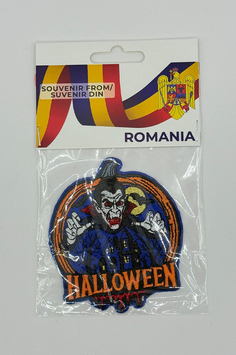 Patch brodat/ Emblemă suvenir România - Halloween Dracula