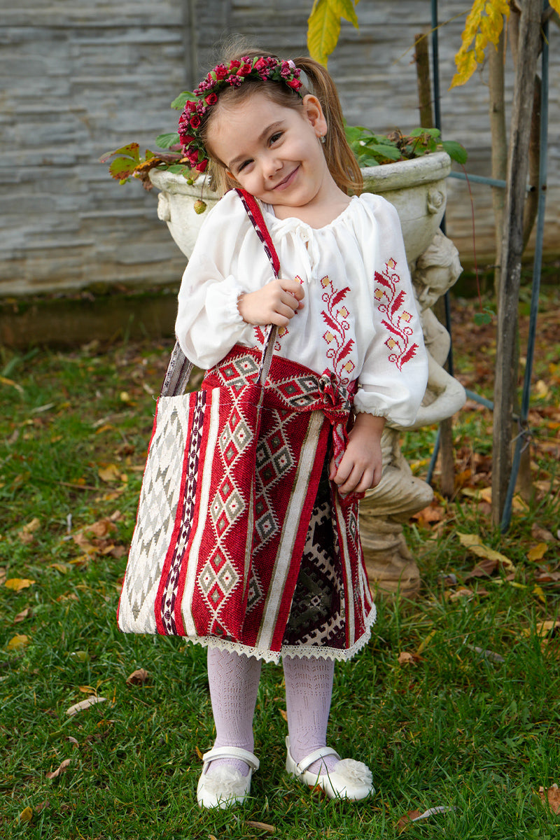 Fotă tradițională / catrință, model Miru