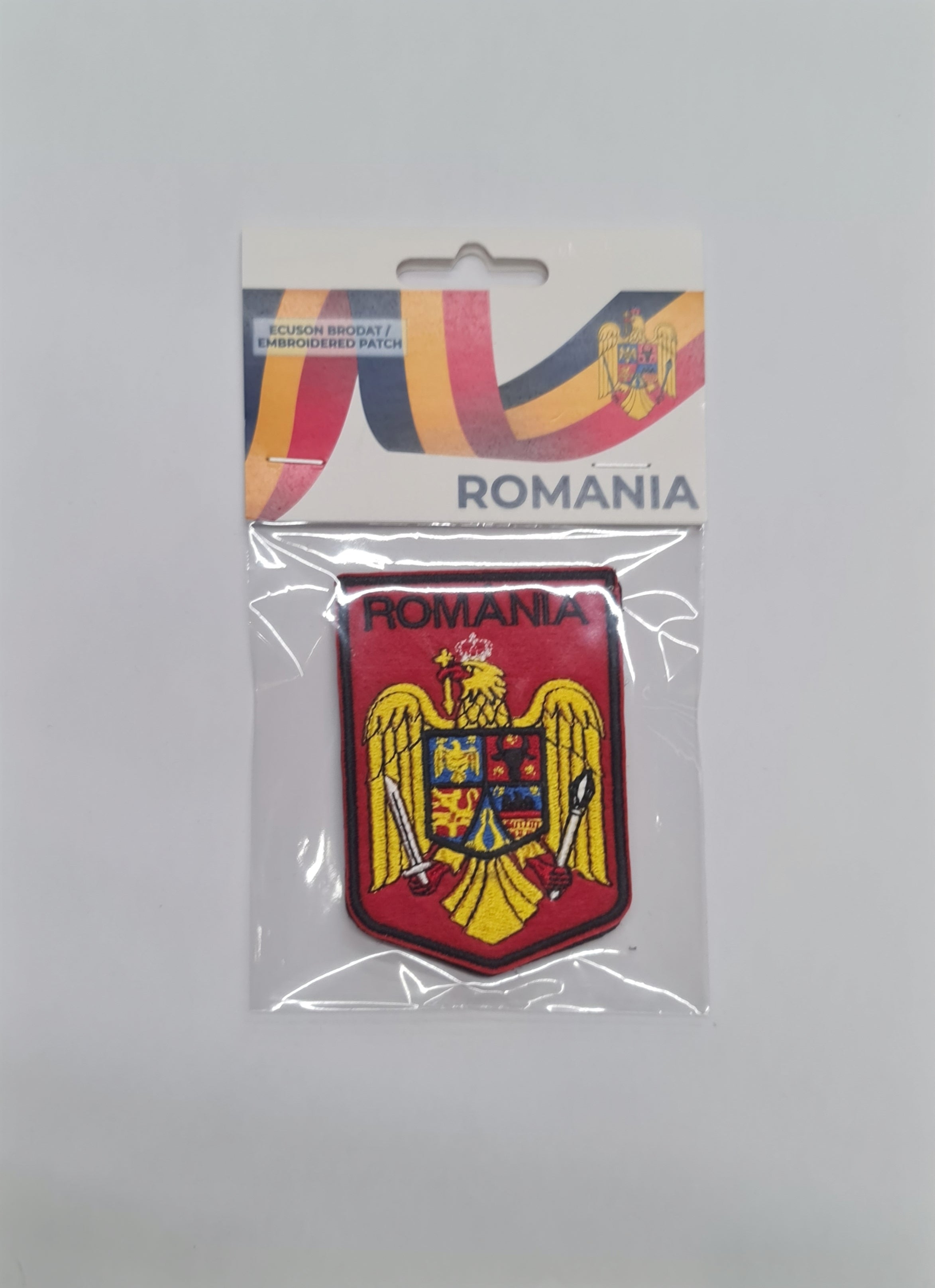 Emblemă / Patch brodată, cu velcro adeziv – Stema României
