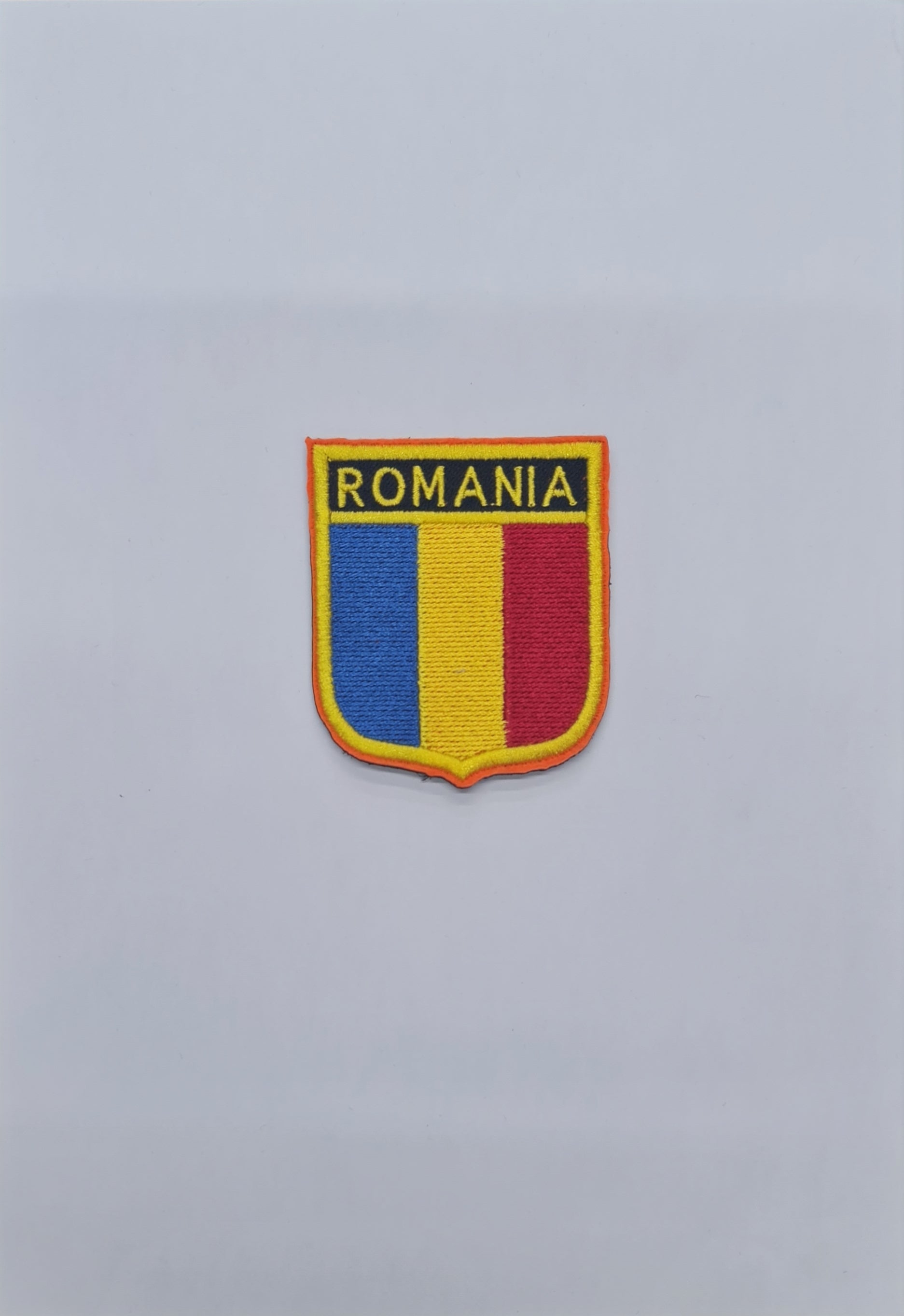 Emblemă / Patch brodată, cu velcro adeziv – România tricoloră