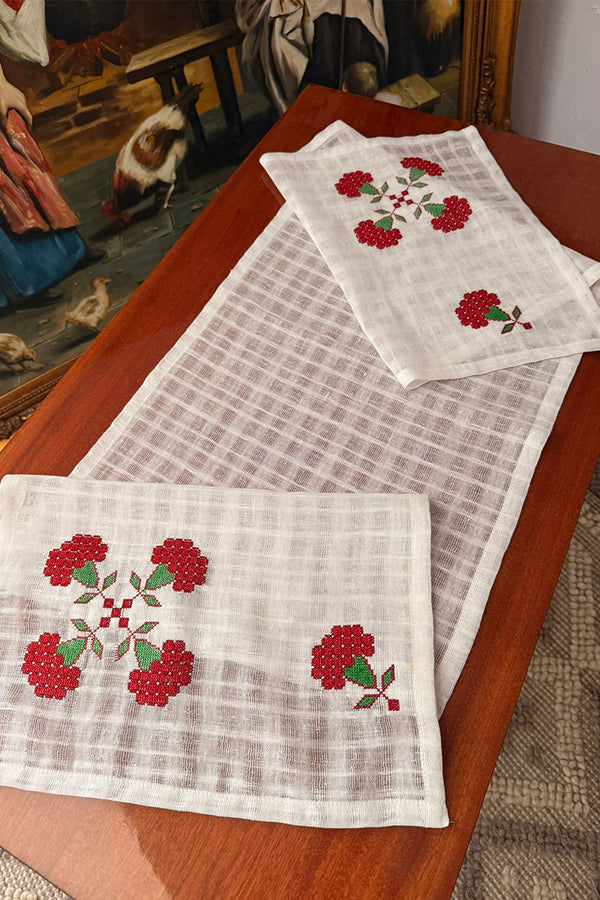 Ștergar, model Garoafe