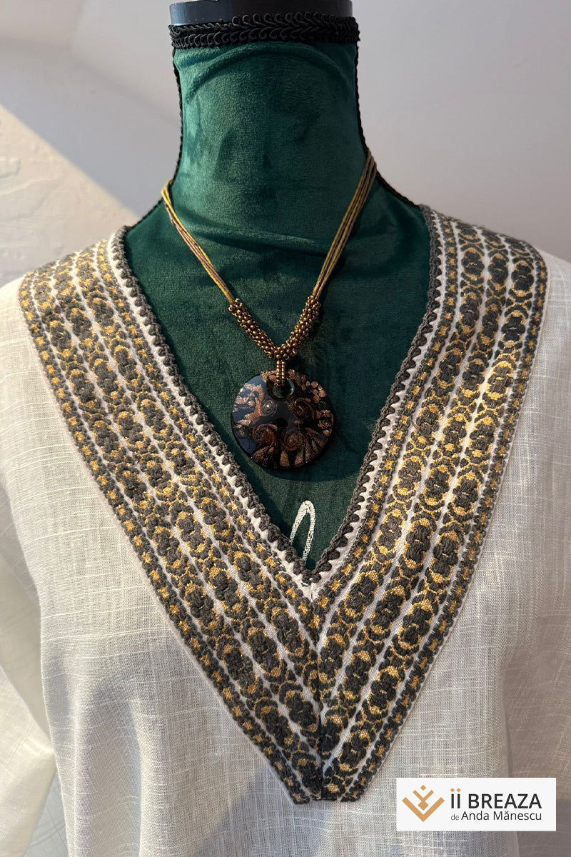 Bluză vintage cu aplicații Soarele si Noaptea