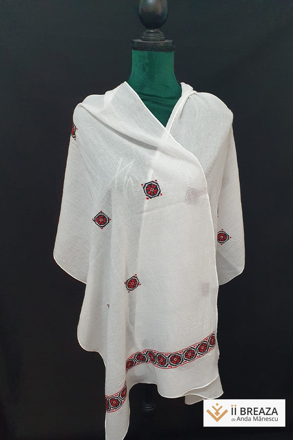 Maramă Brodată Manual- model Roata Norocului